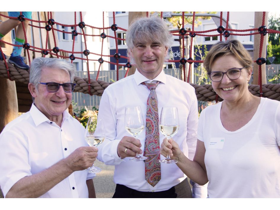 Reiner Mathys (Stiftungsratspräsident Stiftung 3FO), Burkhard Behr (Geschäftsführer Stiftung 3FO), Stefanie Ingold (Stadtpräsidentin Solothurn). Foto: Stiftung 3FO (FK).